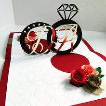 Load image into Gallery viewer, Custom Interlocking Infinite Rings Card