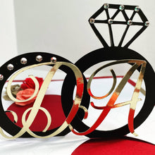 Load image into Gallery viewer, Custom Interlocking Infinite Rings Card