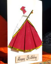 Load image into Gallery viewer, Happy Birthday Saree Card