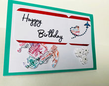 Load image into Gallery viewer, Customizable Passport Birthday Card