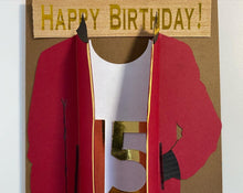 Load image into Gallery viewer, Red Bomber Jacket Birthday Card