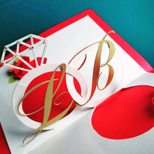 Load image into Gallery viewer, Custom Interlocking Infinite Rings Card
