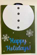 Load image into Gallery viewer, Happy Holidays Snowman Pull Tab Card