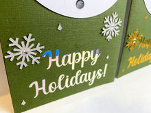 Load image into Gallery viewer, Happy Holidays Snowman Pull Tab Card