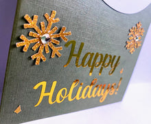 Load image into Gallery viewer, Happy Holidays Snowman Pull Tab Card