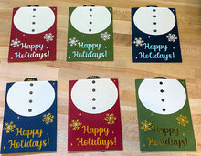 Load image into Gallery viewer, Happy Holidays Snowman Pull Tab Card