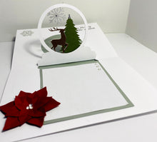 Load image into Gallery viewer, Snow globe Pop-Up Season's Greetings Card