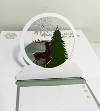 Load image into Gallery viewer, Snow globe Pop-Up Season's Greetings Card