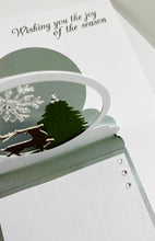 Load image into Gallery viewer, Snow globe Pop-Up Season's Greetings Card
