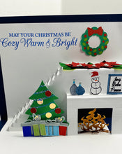 Load image into Gallery viewer, Cozy Fireplace Christmas Card