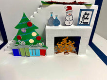 Load image into Gallery viewer, Cozy Fireplace Christmas Card