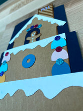 Load image into Gallery viewer, Gingerbread House Pull Tab Happy Holidays Card
