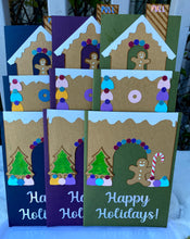 Load image into Gallery viewer, Gingerbread House Pull Tab Happy Holidays Card