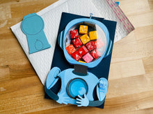 Load image into Gallery viewer, Robot Candy Machine Card (Personalizable and Refillable)